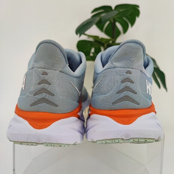 Hoka One One Women's Clifton 8 Blue Mesh Lace Up Running Sneakers Size 7.5B US - Picture 3 of 13